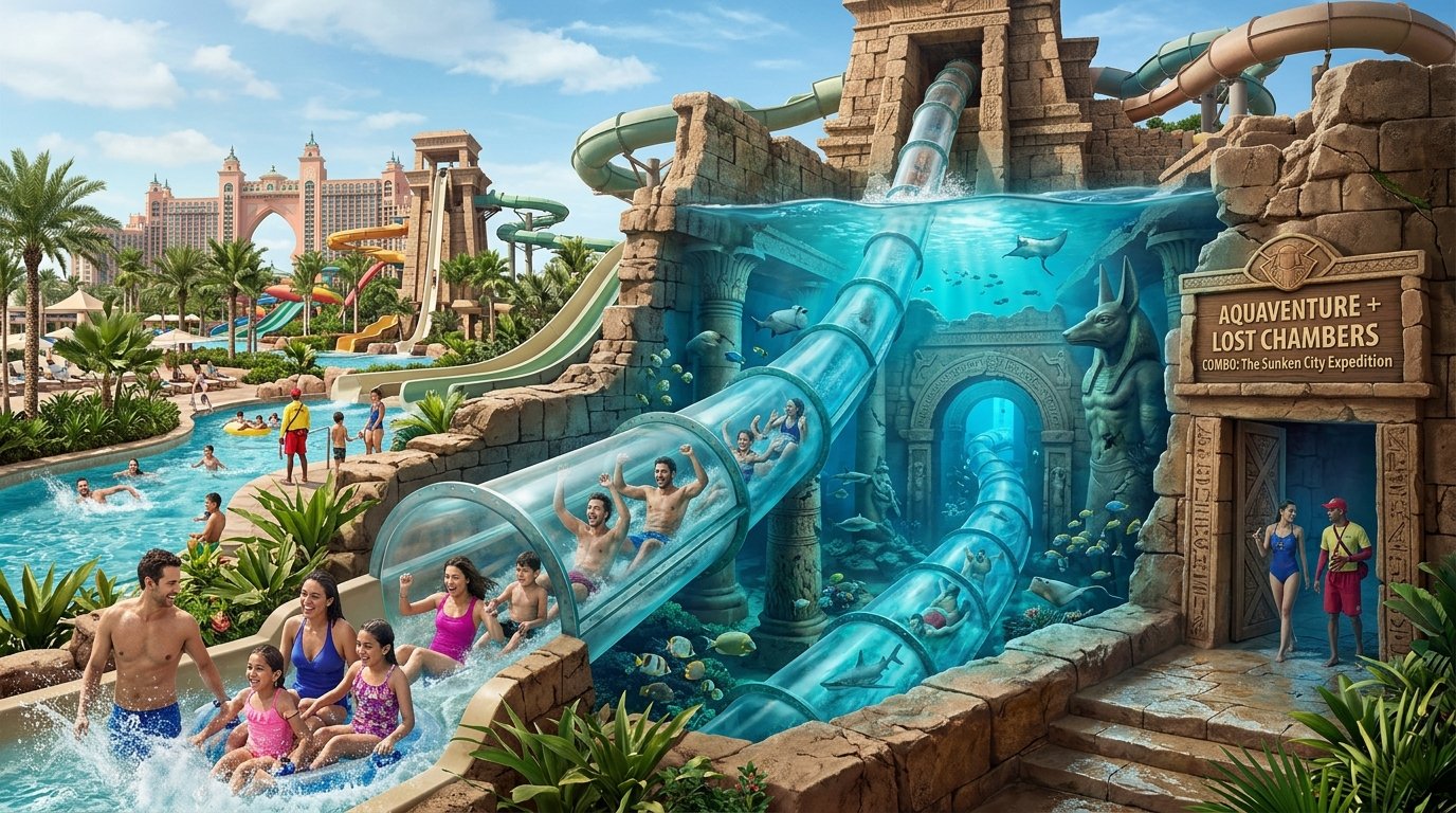 AQUAVENTURE + LOST CHAMBER COMBO (Feb 13-22)