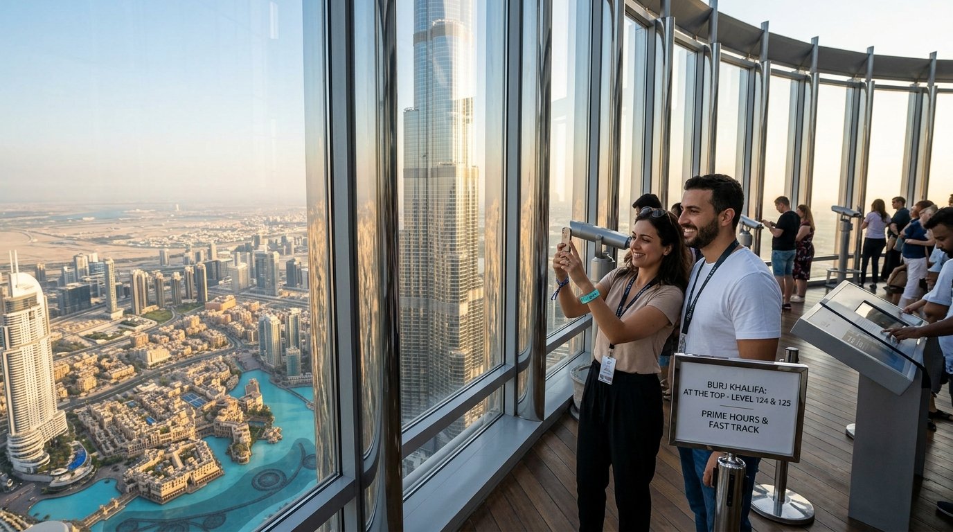 BURJ KHALIFA AT THE TOP 124/125 Prime + Fast Tr