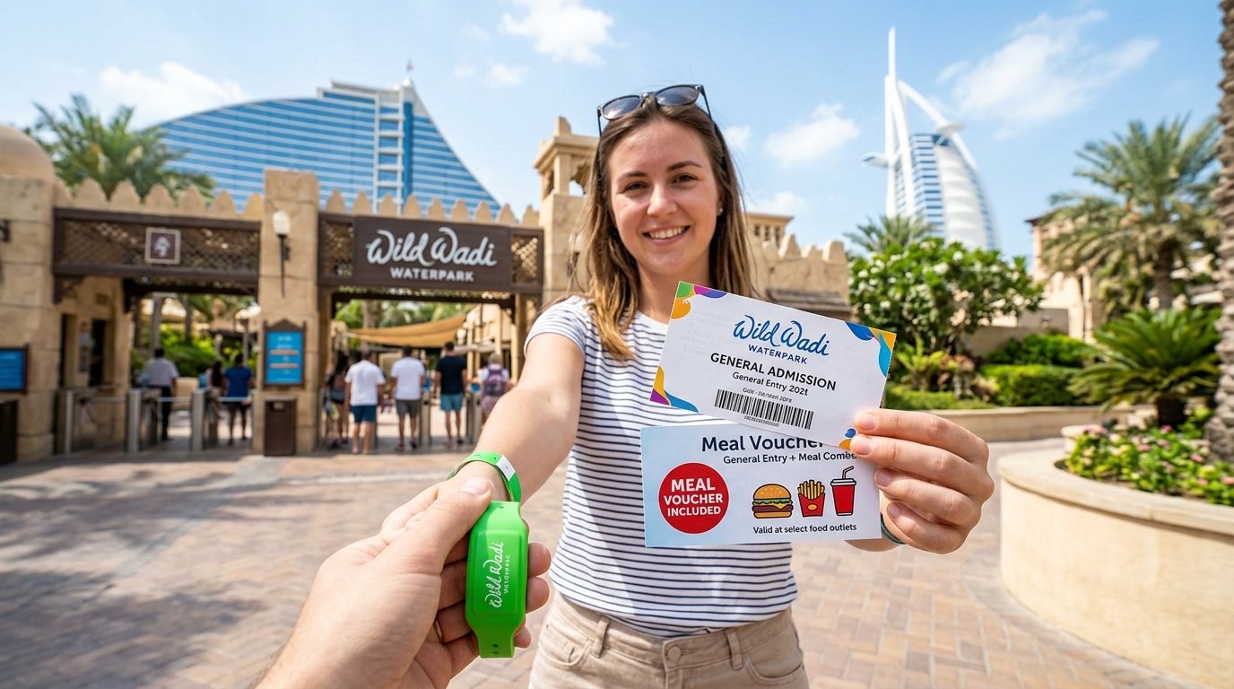Wild Wadi Waterpark, General Entry + Meal