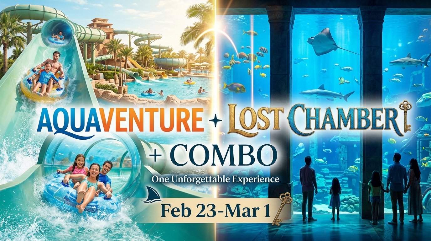 AQUAVENTURE + LOST CHAMBER COMBO (Feb 23-Mar 1)